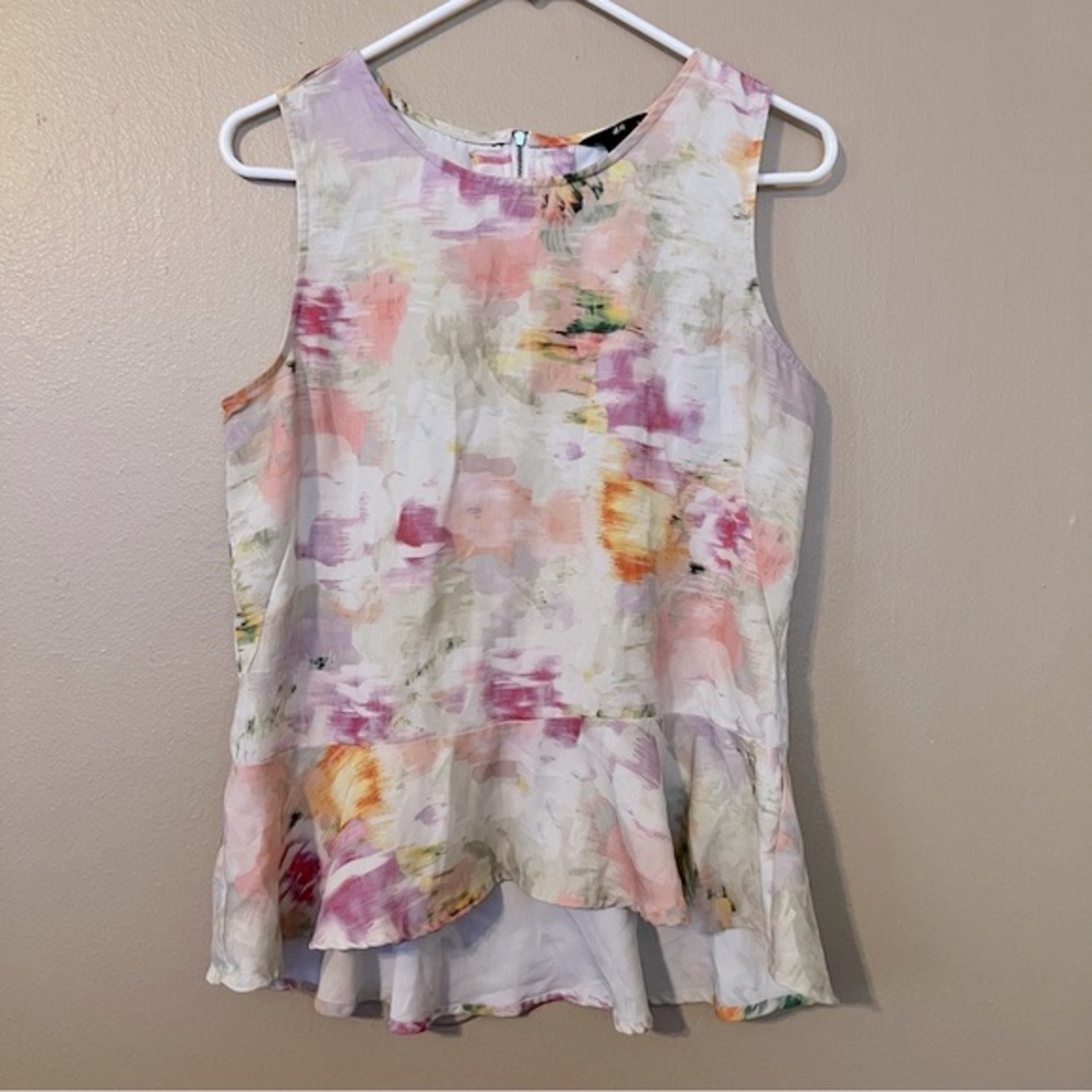 H&M Colorful Abstract Blouse - M